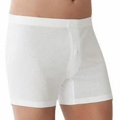 Zimmerli Sea Island 286 Boxershorts 286/1446/01 Trunk, Baumwolle mercerisiert, Weiß, White