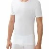 Zimmerli Pure Comfort T-Shirt 172/1461/01 Baumwoll-Stretch, Weiß, White