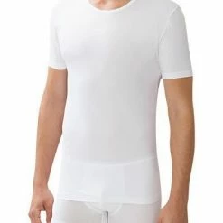 Zimmerli Pure Comfort T-Shirt 172/1461/01 Baumwoll-Stretch, Weiß, White