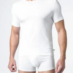 DEREK ROSE Micro Modal Crew-Neck 8007/ALEX001WHI T-Shirt, Micromodal-Mix, Weiß