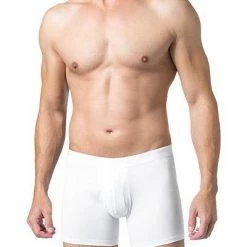 DEREK ROSE Pima Cotton Trunk 8545/JACK001WHI Baumwoll-Stretch, Weiß