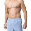 DEREK ROSE Classic Boxer Shorts 6000/GING001BLU Boxershorts, Baumwolle, Hellblau-weiß kariert
