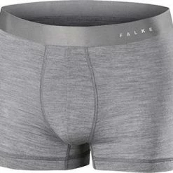 Falke Men Ergonomic Sport Boxer 33428/3757 Trunks, Regular Fit, Seide-Wolle, Heiigrau meliert, Grey