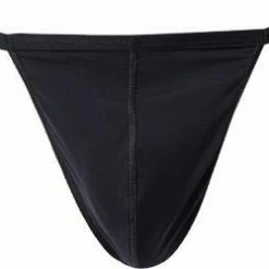 HOM Plumes G-String 359931/0004 Stringtanga, Mikrofaser-Stretch, Schwarz, Black