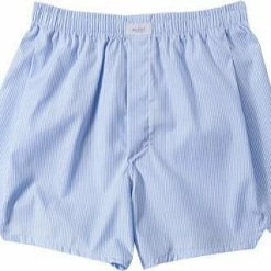 van Laack 141786/BOXER/720 Boxershorts, Baumwolle, Hellblau gestreift, Hellblau-weiß