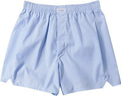 van Laack 141786/BOXER/720 Boxershorts, Baumwolle, Hellblau gestreift, Hellblau-weiß