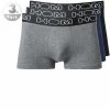 HOM Boxerlines Boxer Briefs 3er Pack 400387/V002 Trunks, Baumwoll-Stetch, Grau-blau-schwarz, Multicolour