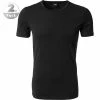 BOSS Shirt 2er Pack 50325407/001 T-Shirts, Slim Fit, Baumwolle, Schwarz, Black
