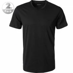 BOSS Shirt 2er Pack 50325/001 T-Shirts, Relaxed Fit, Baumwolle, Schwarz, Black