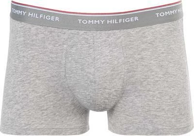Tommy Hilfiger Trunks 3er Pack 1U87903842/004 Baumwoll-Stretch, Weiß-schwarz-grau, Schwarz-grau-weiß – Bild 3