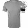 EMPORIO ARMANI Crew Neck 2 Pack 111267/CC717/03320 T-Shirts, Baumwolle, Grau-schwarz, Schwarz-grau