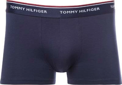 Tommy Hilfiger Trunks 3er Pack 1U87903842/611 Baumwoll-Stretch, Navy-weiß-rot, White-red-peacoat – Bild 4