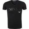 EMPORIO ARMANI V-Neck 110810/CC716/00020 T-Shirt, Baumwolle, Schwarz