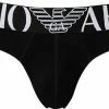 EMPORIO ARMANI Brief 110814/CC716/00020 Slip, Baumwoll-Stretch, Schwarz