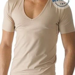MEY Drunterhemd V-Neck Slim Fit 46098/111 Baumwolle COOLMAX®, Skin, Light skin