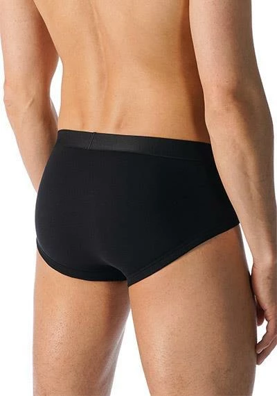 Mey CASUAL COTTON Men-Slip 49112/123 Pima Baumwoll-Stretch, Schwarz, Black – Bild 3