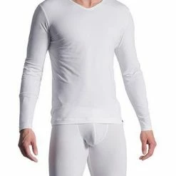 Olaf Benz RED1601 Longshirt 107421/1000 Longsleeve, Baumwolle, Weiß, White