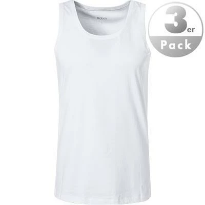 BOSS Tank Top 3er Pack 50325387/100 Tanktops, Baumwolle, Weiß, White – Bild 2