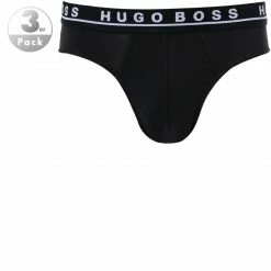 BOSS Brief 3er Pack 50325402/001 Slips, Baumwolle, Schwarz, Black