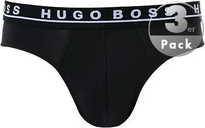 BOSS Brief 3er Pack 50325402/001 Slips, Baumwolle, Schwarz, Black – Bild 2