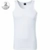 BOSS Tank Top 2er Pack 50325406/100 Tanktops, Baumwoll-Stretch, Weiß, White