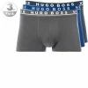 BOSS Trunk 3er Pack 50325403/487 Trunks, Baumwolle, Navy-azur-anthrazit, Open blue