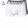 BOSS Trunk 3er Pack 50325403/999 Trunks, Baumwolle, Schwarz-weiß-grau meliert, Assorted