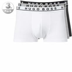 BOSS Trunk 3er Pack 50325403/999 Trunks, Baumwolle, Schwarz-weiß-grau meliert, Assorted