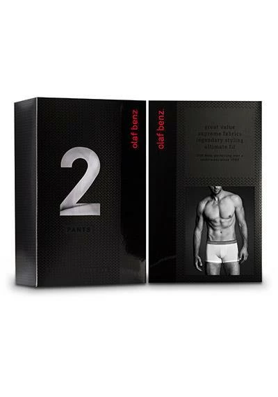Olaf Benz RED1010 Boxerpants 2er Pack 101023/8000 Trunks, Baumwoll-Stretch, Schwarz, Black – Bild 5