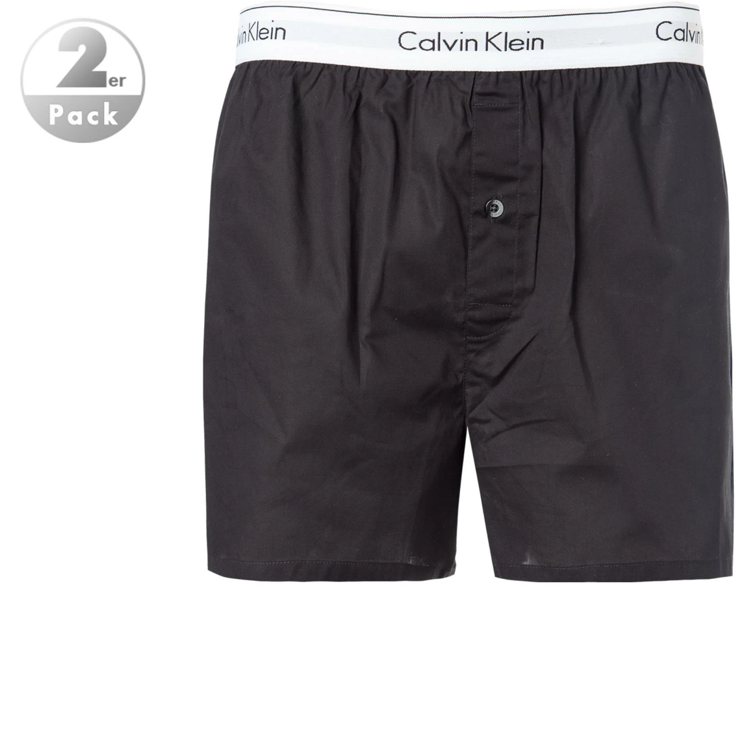 Calvin Klein Underwear Calvin Klein MODERN COTTON 2er Pack NB1396A/001 Boxershorts, Baumwolle, Schwarz, Black
