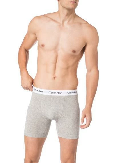 Calvin Klein Underwear Calvin Klein COTTON STRETCH 3er Pack NB1770A/MP1 Trunks, Baumwolle, Schwarz-weiß-grau – Bild 3