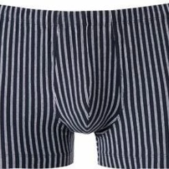 Schiesser Shorts 159614/803 Trunk, Baumwolle, Navy gestreift, Dunkelblau
