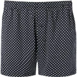 Schiesser day and night Boxershorts 159610/803 Baumwolle, Navy gemustert, Dunkelblau
