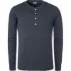 Schiesser Revival Karl-Heinz Shirt 1/1 160097/803 Longsleeve, Baumwolle, Dunkelblau