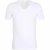 bugatti Shirt 1/2-Arm V-Neck 50004/6061/110 T-Shirt, Baumwolle, Weiß, White-light-solid