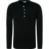 Schiesser Revival Karl-Heinz Shirt 1/1 160097/000 Longsleeve, Baumwolle, Schwarz