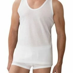Zimmerli Business Class Shirt 222/1470/01 Tanktop, Baumwolle, Weiß