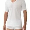 Zimmerli Business Class Shirt 222/1472/01 T-Shirt, Baumwolle, Weiß
