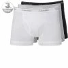 Calvin Klein Underwear Calvin Klein CLASSIC FIT 3er Pack NB1893A/MP1 Trunks, Baumwolle, Hellgrau meliert, Grau-schwarz-weiß