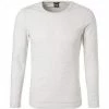 BOSS Longsleeve Tempest 50401846/105 Slim Fit, Baumwolle, Ecru meliert, Beige