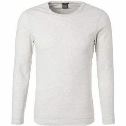 BOSS Longsleeve Tempest 50401846/105 Slim Fit, Baumwolle, Ecru meliert, Beige