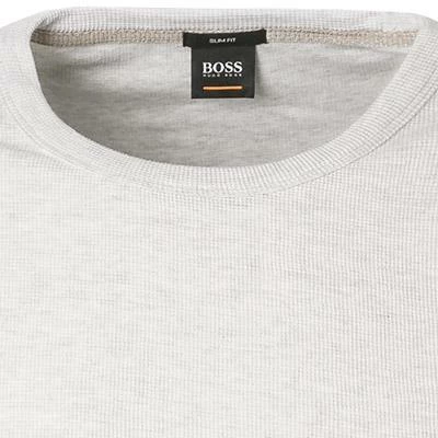 BOSS Longsleeve Tempest 50401846/105 Slim Fit, Baumwolle, Ecru meliert, Beige – Bild 2
