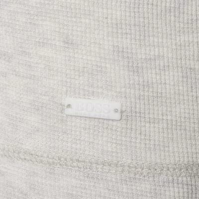 BOSS Longsleeve Tempest 50401846/105 Slim Fit, Baumwolle, Ecru meliert, Beige – Bild 3