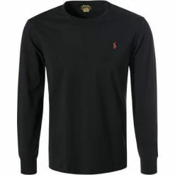 Polo Ralph Lauren Longsleeve 710671468/001 Custom Slim Fit, Baumwolle, Schwarz