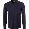 Polo Ralph Lauren Longsleeve 710671468/024 Longsleeeve, Custom Slim Fit, Baumwolle, Dunkelblau, Nachtblau