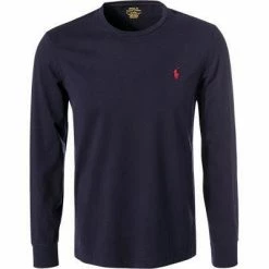 Polo Ralph Lauren Longsleeve 710671468/024 Longsleeeve, Custom Slim Fit, Baumwolle, Dunkelblau, Nachtblau
