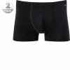 HANRO Pants 2er Pack 07 3079/0019 Trunks, Baumwolle, Schwarz, Black