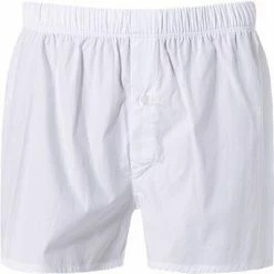 HANRO Boxers Fancy Woven 07 4013/0101 Boxershort, Baumwolle, Weiß, White