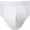 HANRO Briefs Cotton Superior 07 3085/0101 Slip, Baumwoll-Stretch, Weiß, White
