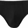 HANRO Briefs Cotton Superior 07 3085/0199 Slip, Baumwoll-Stretch, Schwarz, Black
